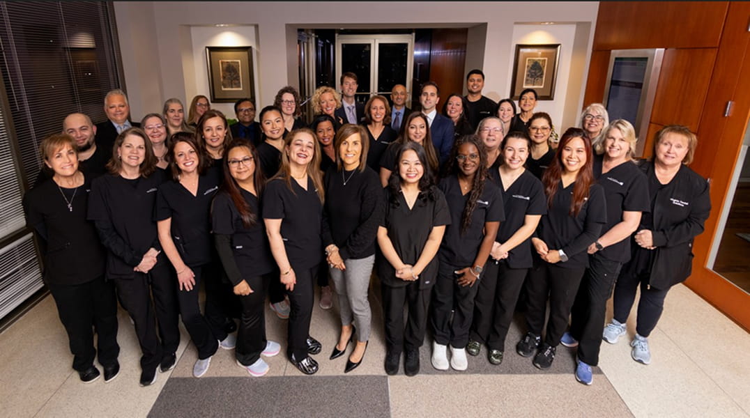 All our team posing for a photo together